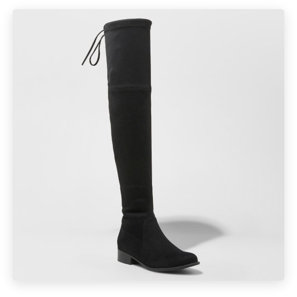 Black over the knee boots